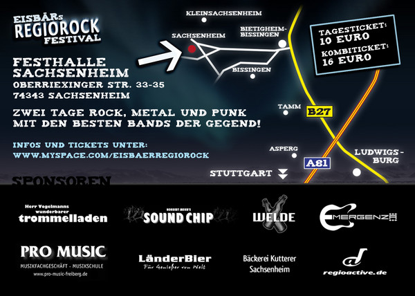 Eisbärs Regio Rock 2008 (Flyer)